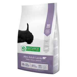 Nature's Protection Mini Adult Lamb - janjetina suha hrana za male pse 2kg