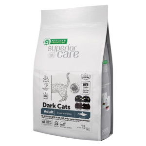 Nature's Protection Adult Dark Cats Fish - haringa suha hrana za mačke crne dlake 1,5kg