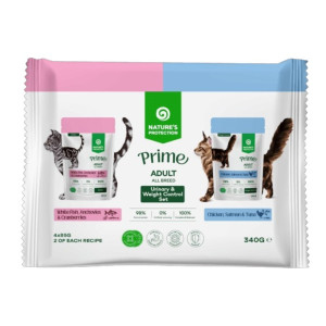 Nature's Protection Prime Adult Urinary - riba, inćuni, piletina, losos, tuna hrana za mačke 4x80g