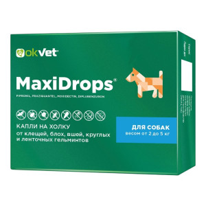 okVet MaxiDrops® kapi zaštita od nametnika za pse 2-5kg težine