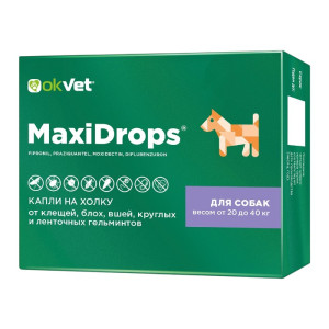 okVet MaxiDrops® kapi zaštita od nametnika za pse 20-40kg težine
