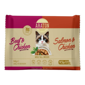 Araton Adult Cats govedina i piletina hrana u umaku za mačke 4x85g