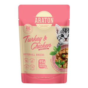 Araton Kitten puretina i piletina hrana u umaku za mačiće 85g