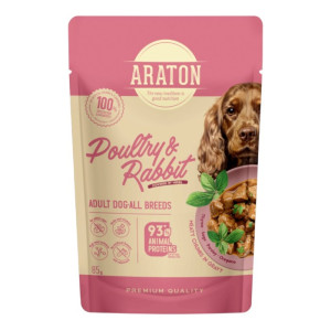 Araton Adult Dog Poultry & Rabbit piletina i zečetina hrana u umaku za pse 85g