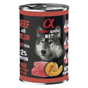 Alpha Spirit Wet Food Beef with Melon – govedina sa dinjom hrana u umaku za pse 400g