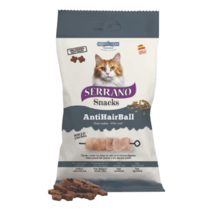 Serrano Snacks Anti Hairball Chicken & Malt poslastica za mačke 50g