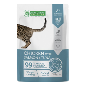 Nature's Protection Weight Control Cat piletina, losos i tuna hrana u umaku za mačke 100g