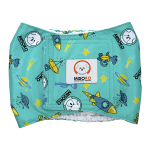 Misoko Mint višekratne pelene za pse za mužjake zelene S