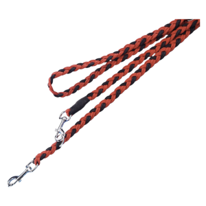 Nobby trening pleteni povodac za pse 200cm 16mm crveno/crni