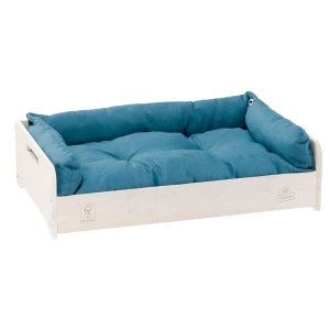 Ferplast Hall drveni krevet sa pamučnim jastukom za male pse i mačke 67x43x17cm S