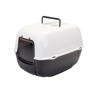 Ferplast Prima zatvoreni toalet za mačke 39,5x52,5x38cm crno-bijeli