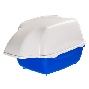 Ferplast Cosmis Outdoor vanjski zatvoreni toalet za mačke 43,5x73,5x41cm plavo-bijeli