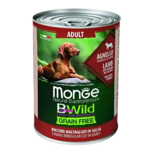 Monge BWild Adult Lamb Grain Free - janjetina u umaku hrana za pse 400g