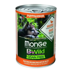 Monge BWild Adult Duck Grain Free - patka u umaku hrana za štenad 400g
