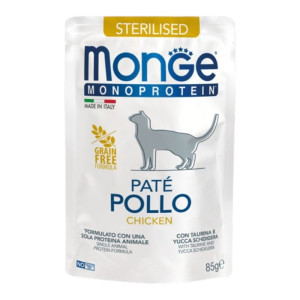 Monge Monoprotein Sterilised Cat Chicken Paté pašteta od piletine za sterilisane mačke 85g