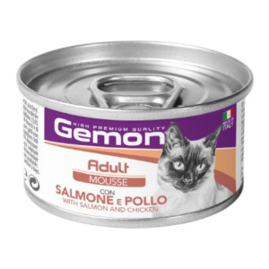 Gemon Mousse Adult losos i piletina hrana u umaku za mačke 85g
