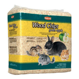 Padovan WoodChips green apple pilota za male životinje - miris jabuke 1kg/14 lit