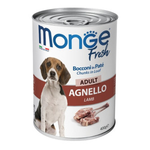 Monge Fresh Adult Lamb - janjetina pašteta hrana za pse 400g