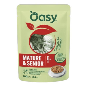 OASY Original Formula Senior Turkey Strips in Gravy Pouch - puretina hrana za starije pse 100g