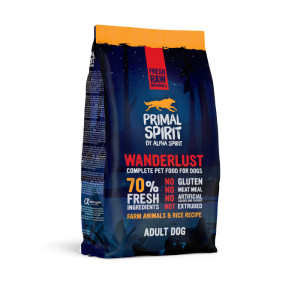 Primal Spirit Wanderlust Adult Dog 70% svježe meso suha hrana za pse 1kg