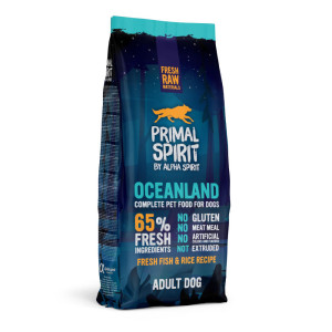 Primal Spirit Oceanland Adult Dog 65% svježe meso suha hrana za pse 12kg
