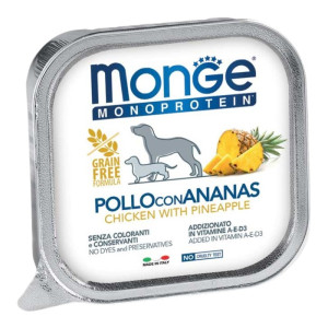 Monge Monoprotein Chicken & Ananas pašteta od piletine sa ananasom hrana za pse 150g