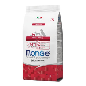 Monge Natural Superpremium Mini Adult Monoprotein piletina i riža suha hrana za pse 800g