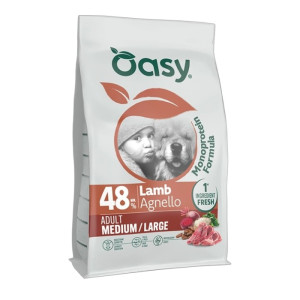 OASY Monoprotein Adult Medium / Large Lamb - janjetina monoproteinska suha hrana za pse 10kg
