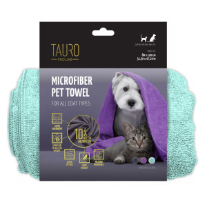 Tauro Pro Line Microfiber peškir za pse i mačke 80x120cm mint
