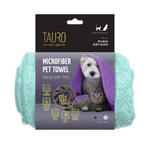 Tauro Pro Line Microfiber peškir za pse i mačke 60x90cm mint