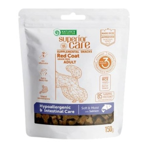 Nature`s Protection Red Coat Hypoallergenic Intestinal Care losos poslastica za pse 150g