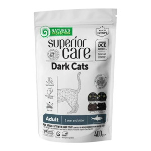 Nature`s Protection Dark Cats riba suha hrana za mačke sa crnom dlakom 400g