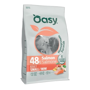 OASY Monoprotein Adult Small / Mini Salmon - losos monoproteinska suha hrana za pse 800g