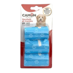 Camon higijenske vrećice za pse mix boja 3 rolne 60 kom