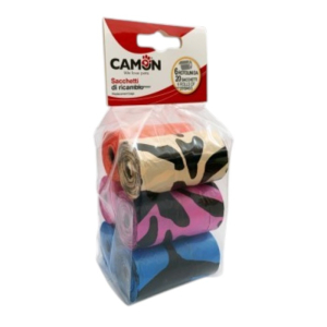 Camon higijenske vrećice za pse mix boja 6 rolni 120 kom