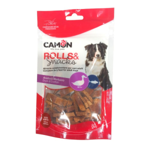 Camon Rolls & Snacks Duck / Codfish - patka i bakalar poslastice za pse 80g