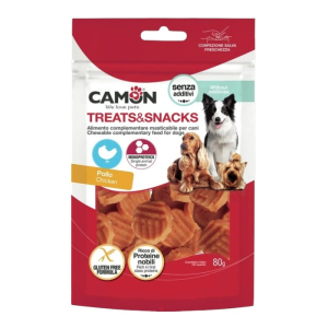 Camon Treats & Snacks Chicken monoprotein - pileće ploćice poslastice za pse 80g