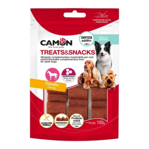 Camon Treats & Snacks Horse monoprotein - konjetina poslastice u porcijama za pse 100g