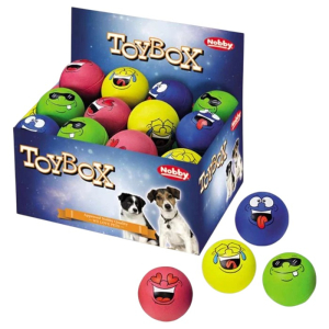 Nobby Faces Balls loptice igračkke za pse mix 1 kom