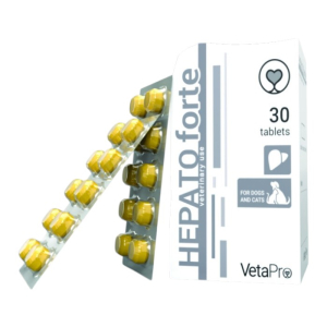 VetaPro Hepatoforte podrška funkciji jetre pasa i mačaka 30 tableta