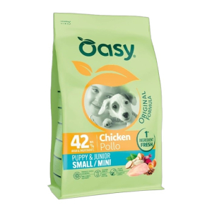 OASY Puppy & Junior Small / Mini Chicken piletina suha hrana za štence 2kg