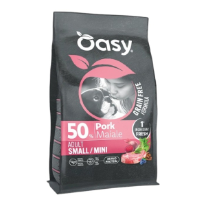 OASY Grain Free Adult Small / Mini Pork - svinjetina suha hrana bez žitarica za pse 2kg