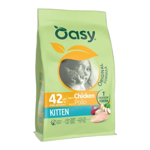 OASY Original Kiten Chicken - piletina suha hrana za mačiće 1,5kg