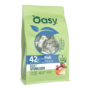 OASY Original Adult Sterilized Fish - riba suha hrana za sterilisane mačke 1,5kg
