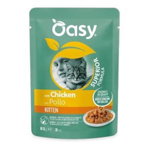 OASY Chunks Kitten Chicken - piletina u umaku hrana za mačiće 85g