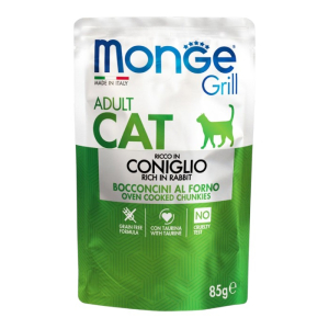 Monge Grill Adult Cat - zečetina u želeu hrana za mačke 85g