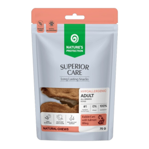 Nature's Protection Superior Care zečije uši punjene loosom poslastica za pse 75g