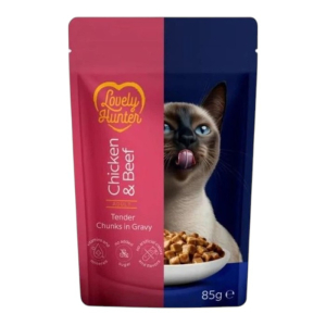 Lovely Hunter Chicken & Beef - piletina i govedina hrana u umaku za mačke 85g