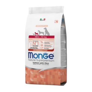 Monge Natural Super Mini Puppy & Junior Monoprotein losos i riža suha hrana za štenad 800g