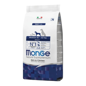 Monge Natural Superpremium Adult Medium 10-32kg piletina suha hrana za pse 12kg